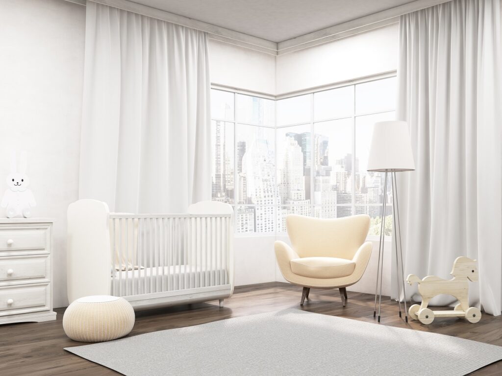Baby room interior in New York apartment